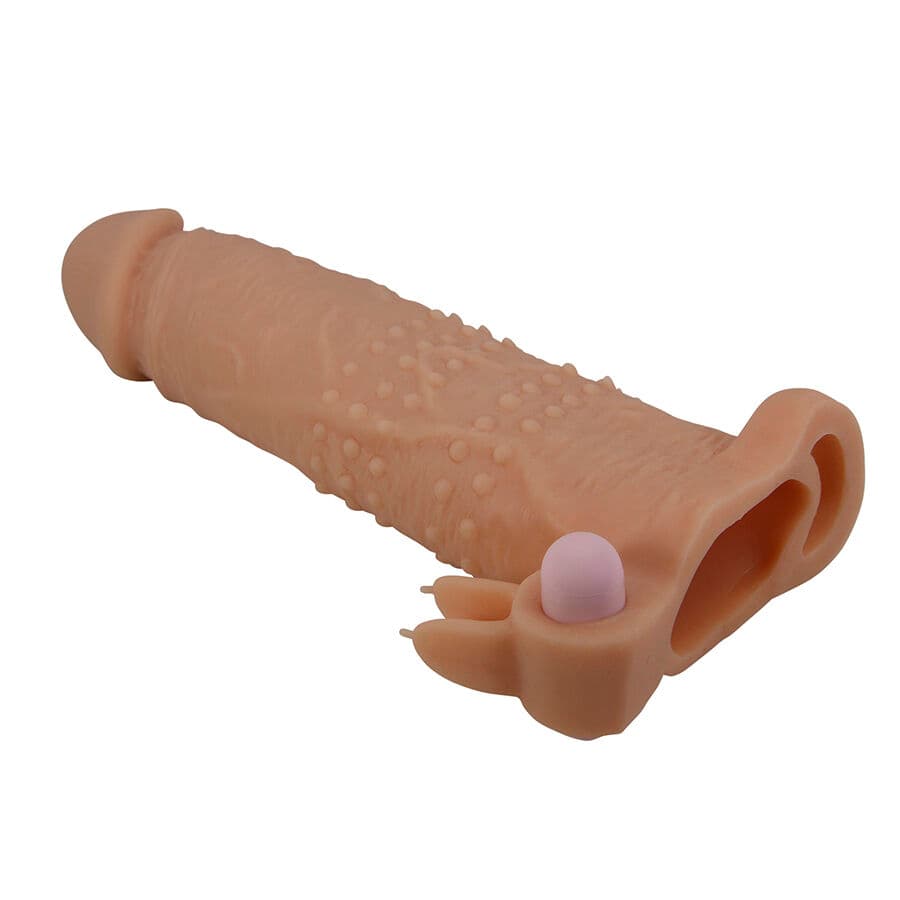 PRETTY LOVE - QUILLON PENIS SLEEVE WITH CLITORAL STIMULATOR AND VIBRATION 3