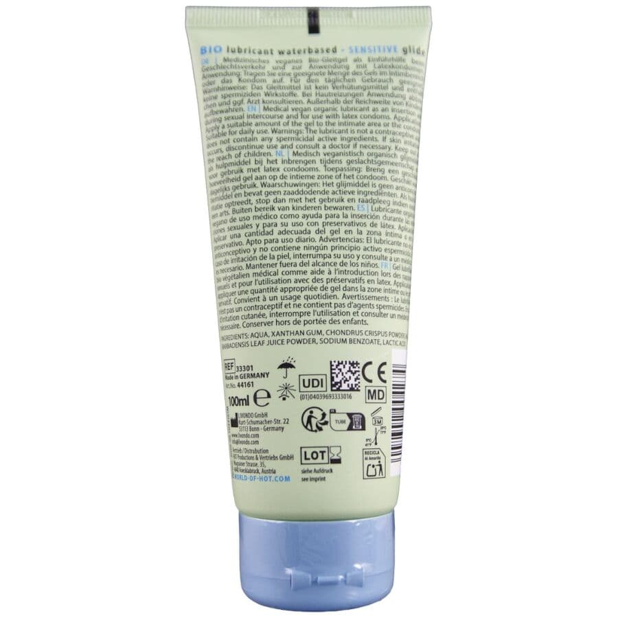 HOT - BIO LUBRICANT WATERBASED SENSITIV 100 ML 2