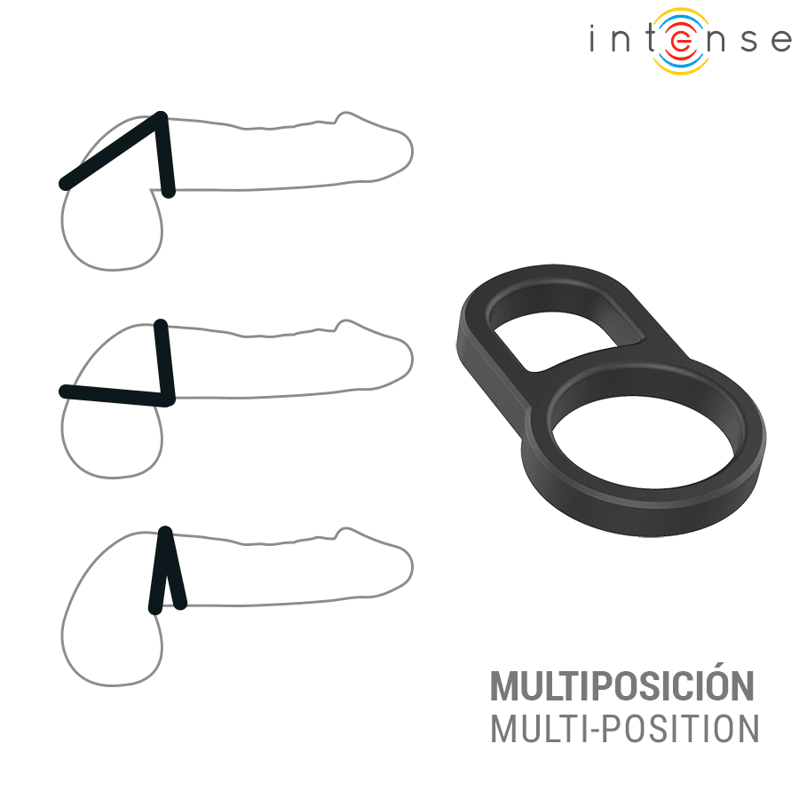 INTENSE - CONLETH ADJUSTABLE DOUBLE PENIS RING MODEL 3 3