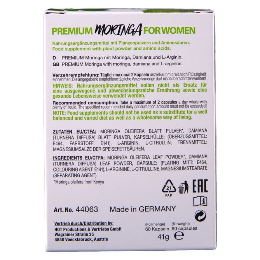 HOT - MORINGA WOMEN CAPS WOMAN 60 UNITS 4