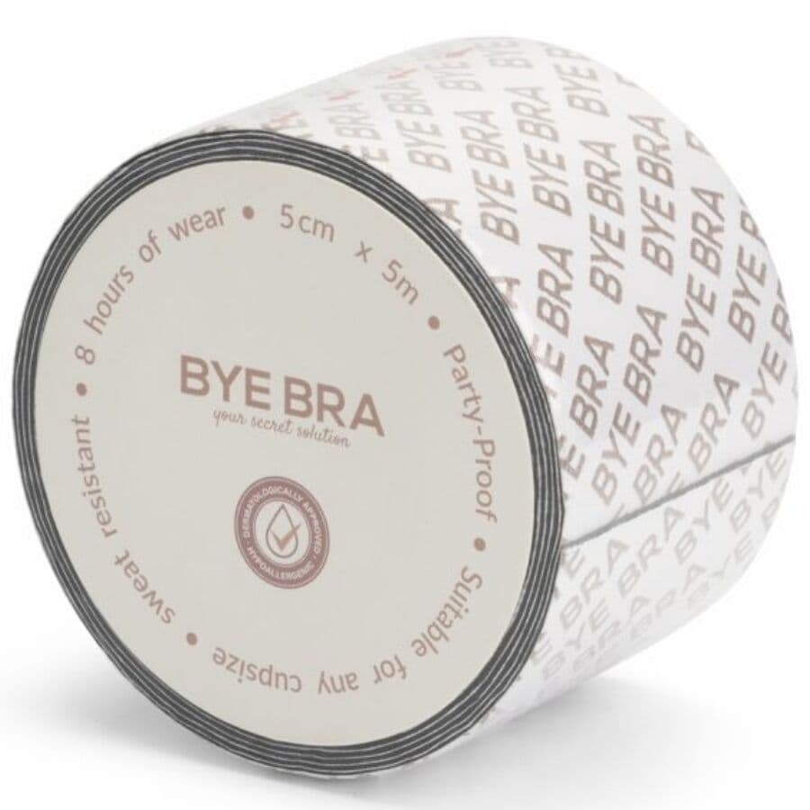 BYE-BRA - BODY TAPE DOUBLE SIDED CINTA DE DOBLE CARA TALLA ÚNICA 5 x 500 CM 3