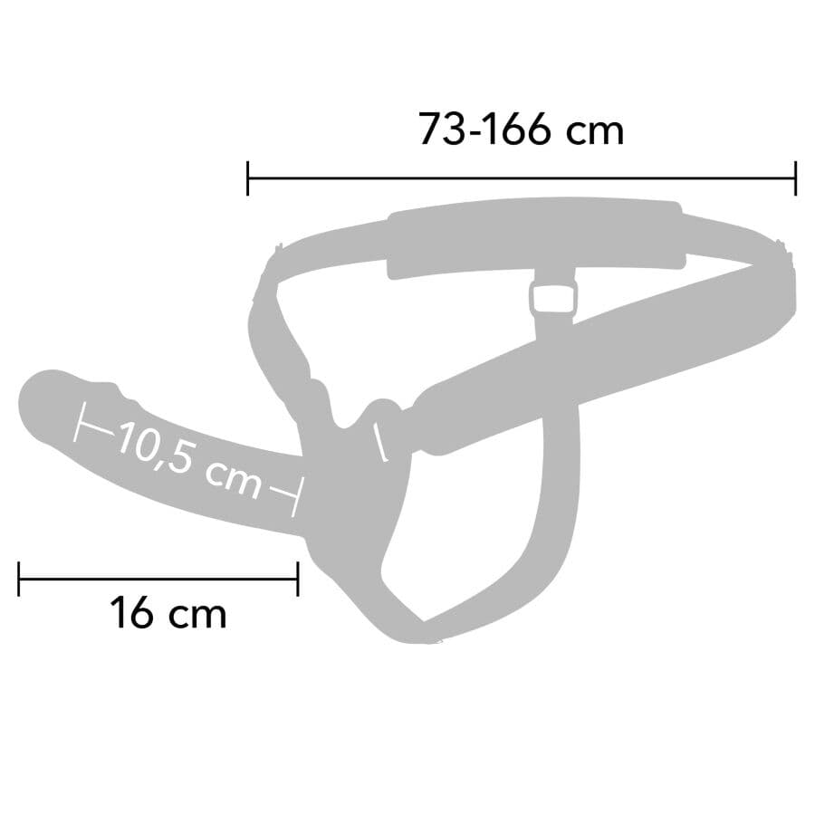 HIDDEN DESIRE - INFERNO PENIS SLEEVE STRAP-ON 16 CM 2