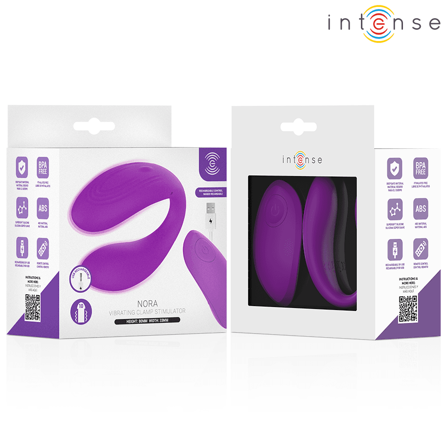 INTENSE - NORA VIBRATING CLAMP STIMULATOR PURPLE 5