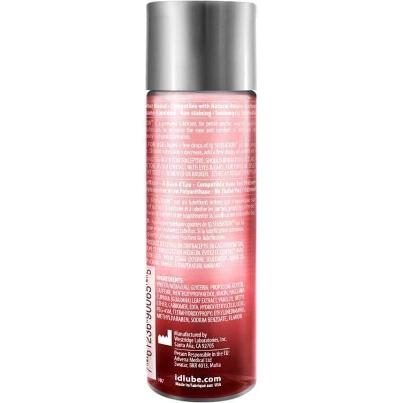 ID SENSATION - WATER BASED LUBRICANT WITH HEAT EFFECT 250 ML 2