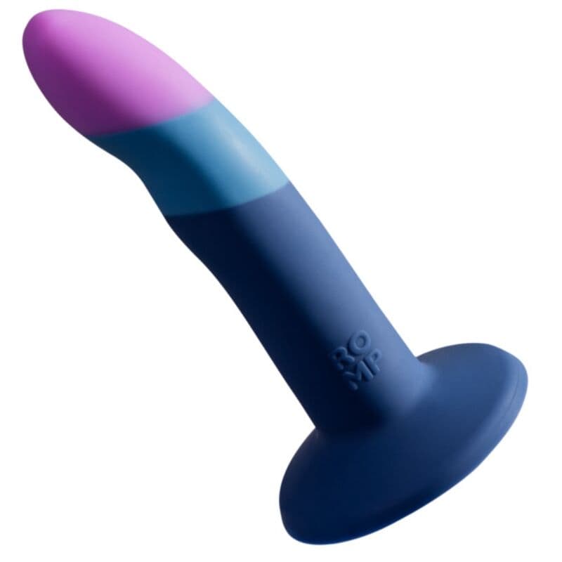 ROMP - PICCOLO HARNESS + SILICONE DILDO WITH TRICOLOR SUCTION CUP 14 CM 2