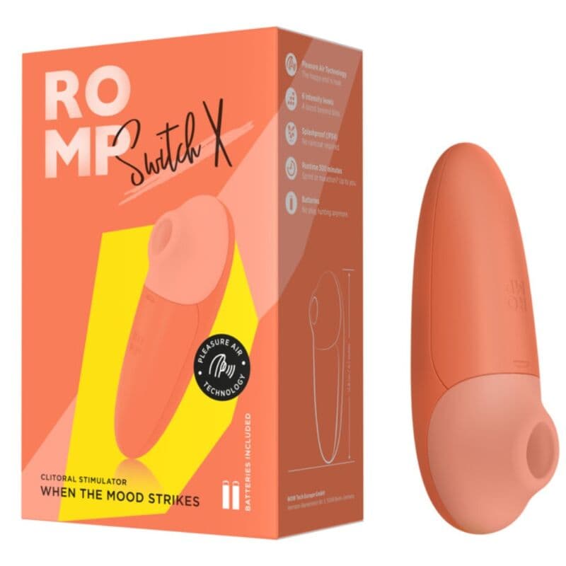 ROMP - SWITCH X CLITORAL STIMULATOR 6 LEVELS ORANGE 5