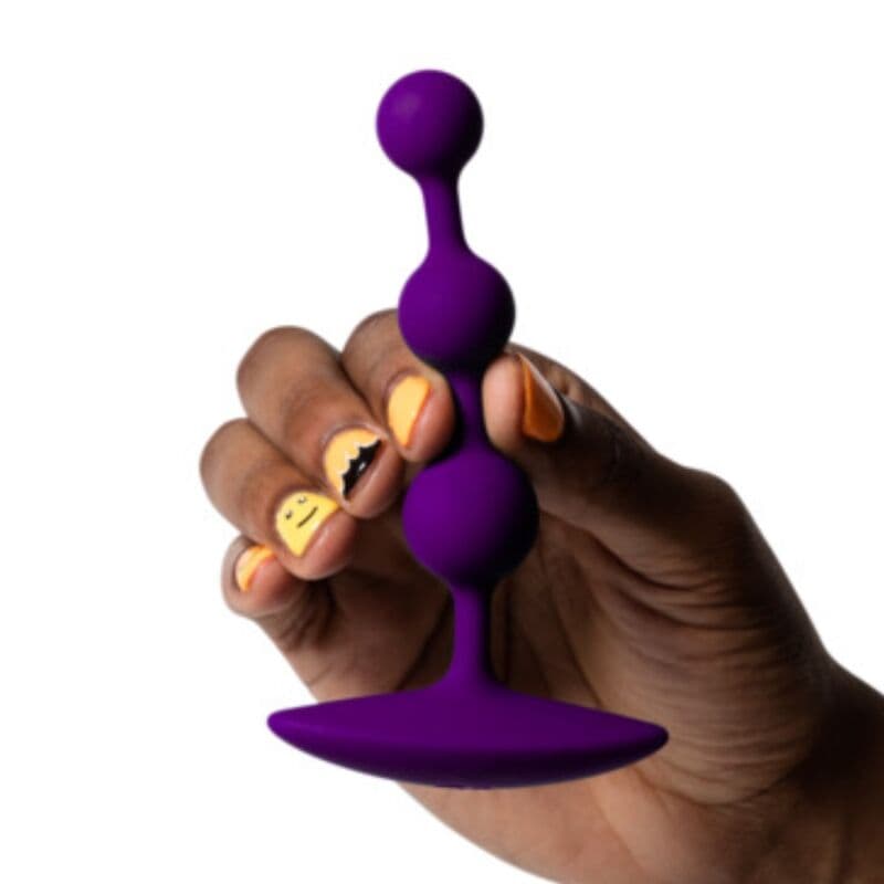 ROMP - AMP PURPLE FLEXIBLE SILICONE ANAL BEADS 12.5 CM PURPLE 4