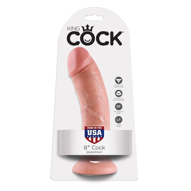 KING COCK - 8 DILDO FLESH 20.3 CM 2