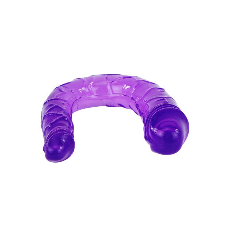 BAILE - DOUBLE DILDO IN LILAC FLEXIBLE JELLY 3