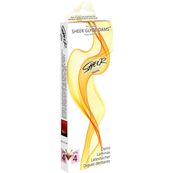 SHEER GLYDE - DAMS LAMINAS LATEX ORAL SEX STRAWBERRY 2