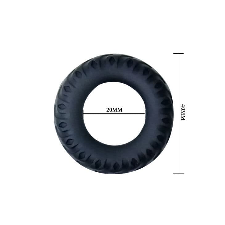 BAILE - TITAN COCKRING BLACK GREEN 2 CM 4