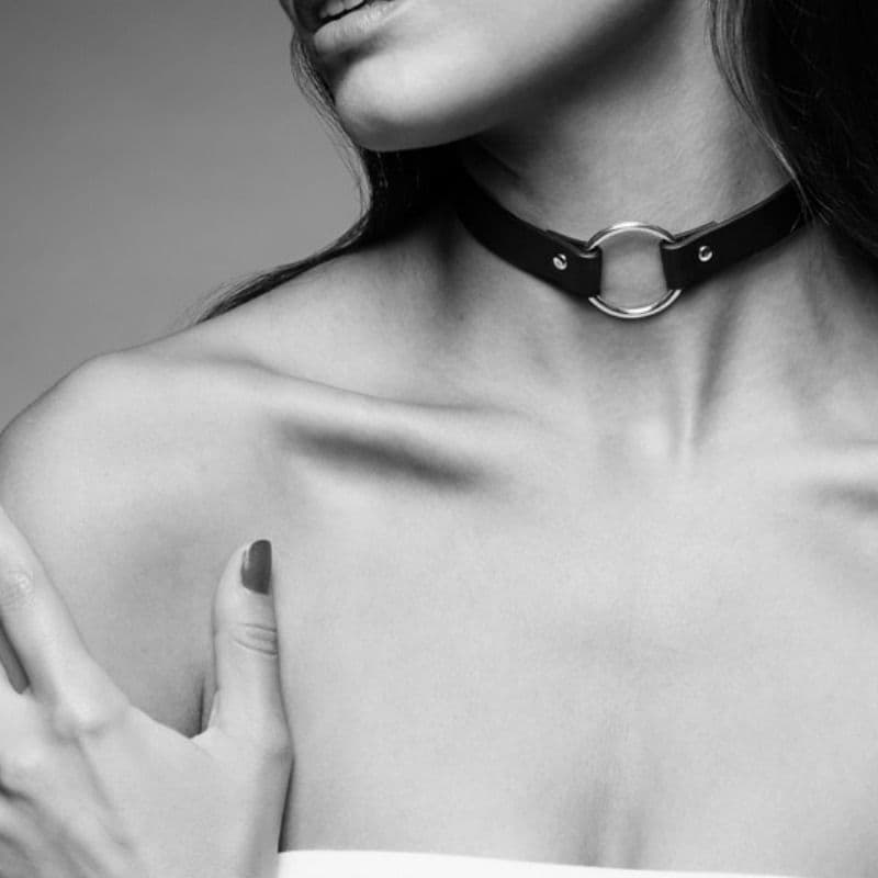 BIJOUX INDISCRETS MAZE - BLACK CHOKER NECKLACE 2