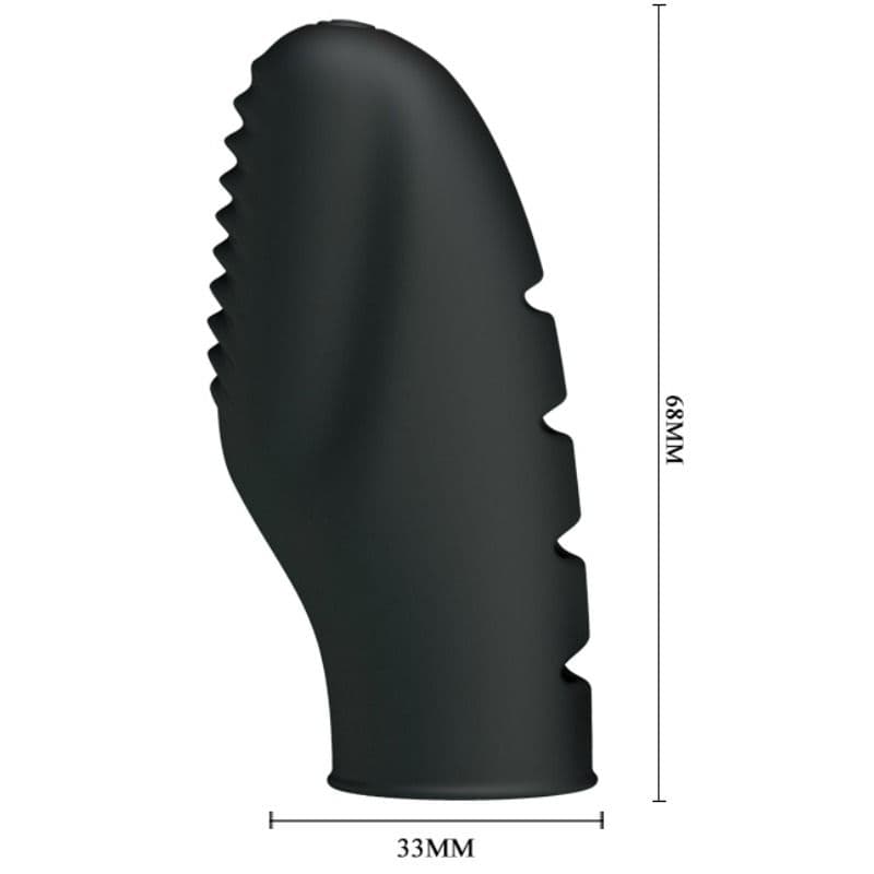 PRETTY LOVE - FLIRTATION STANFORD BLACK VIBRATION THIMBLE 5