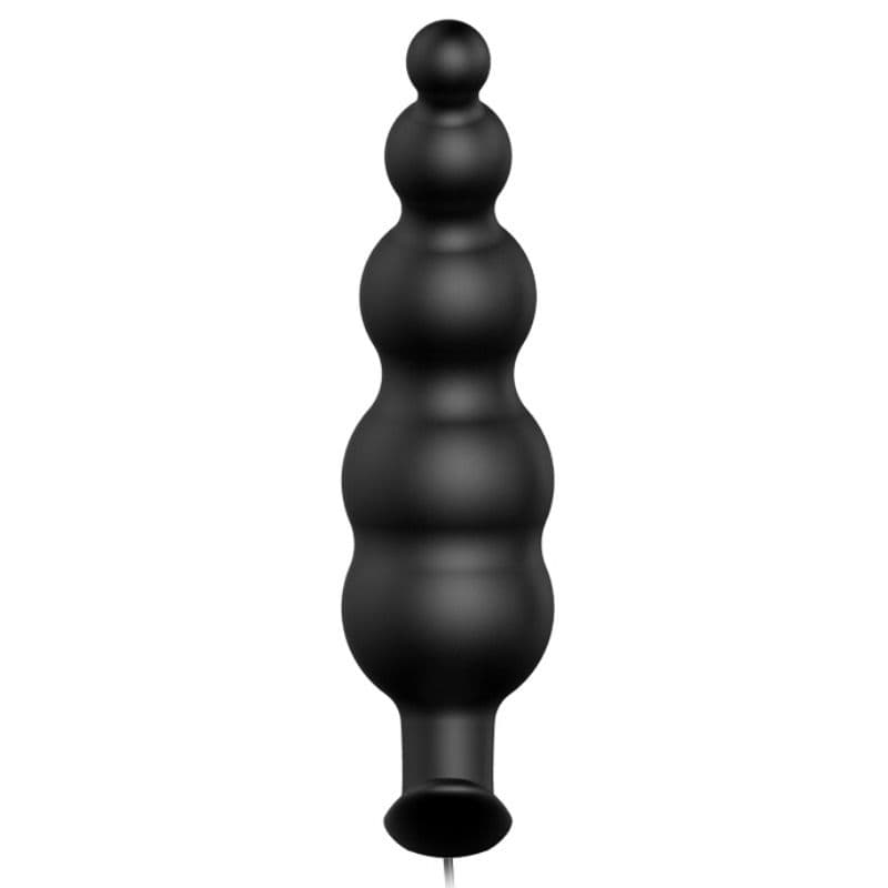 PRETTY LOVE - ANAL PLUG SILICONE EXTRA STIMULATION AND 12 VIBRATION MODES BLACK REMOTE CONTROL 2