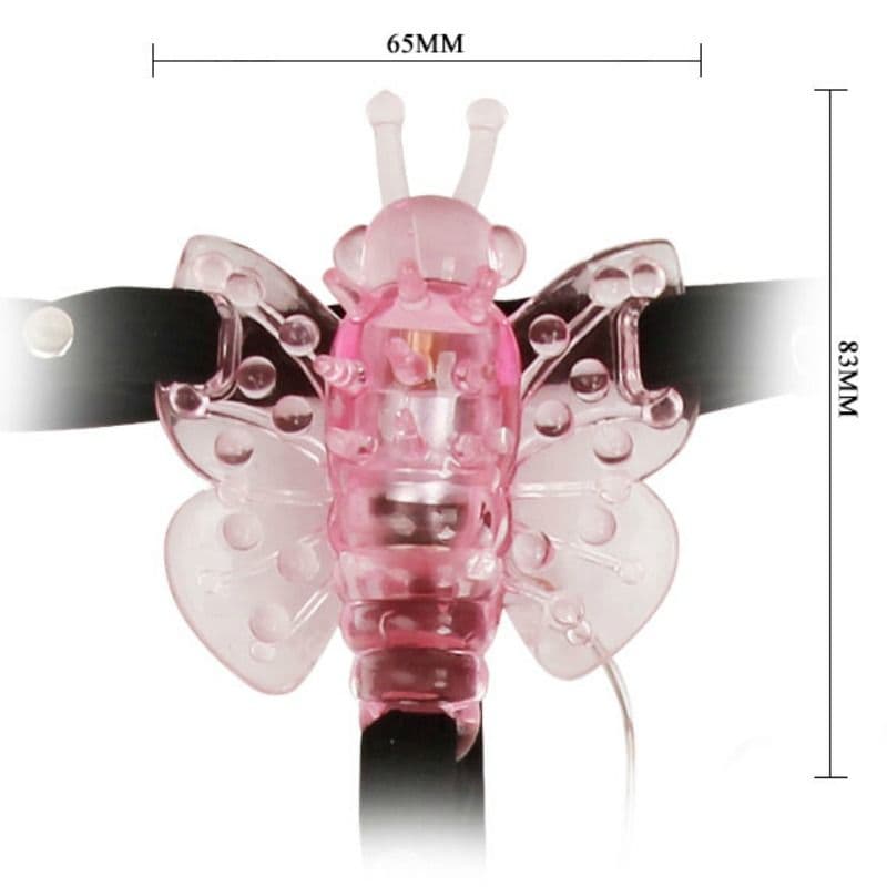BAILE - HARNESS WITH MULTIVESPEED VIBRATING BUTTERFLY 5