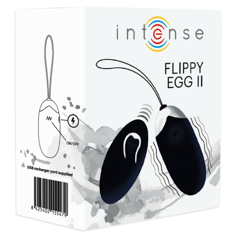 INTENSE - FLIPPY II VIBRATING EGG WITH REMOTE CONTROL BLACK 5