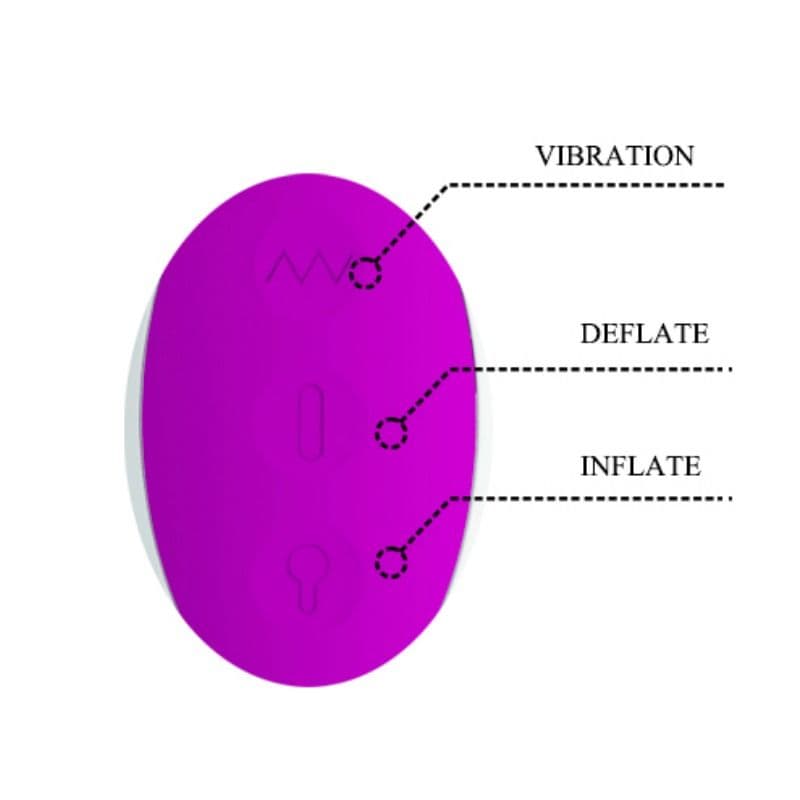 PRETTY LOVE - DEMPSEY RECHARGEABLE INFLATABLE VIBRATOR 5