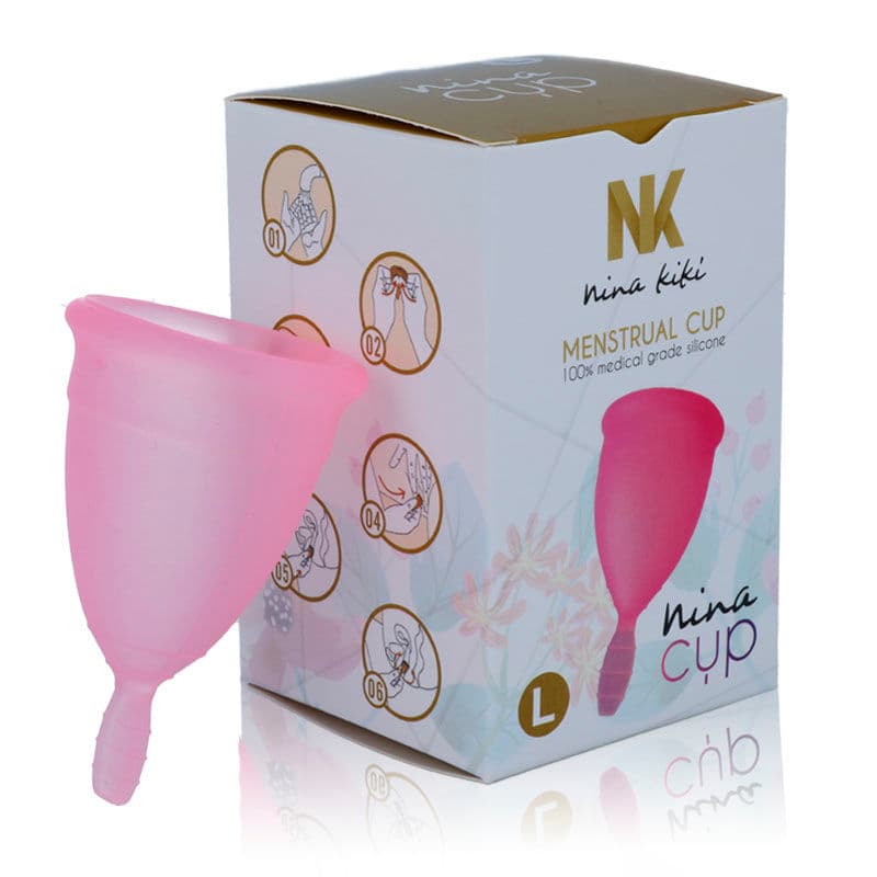 NINA KIKÍ - MENSTRUAL CUP PINK - SIZE L 5
