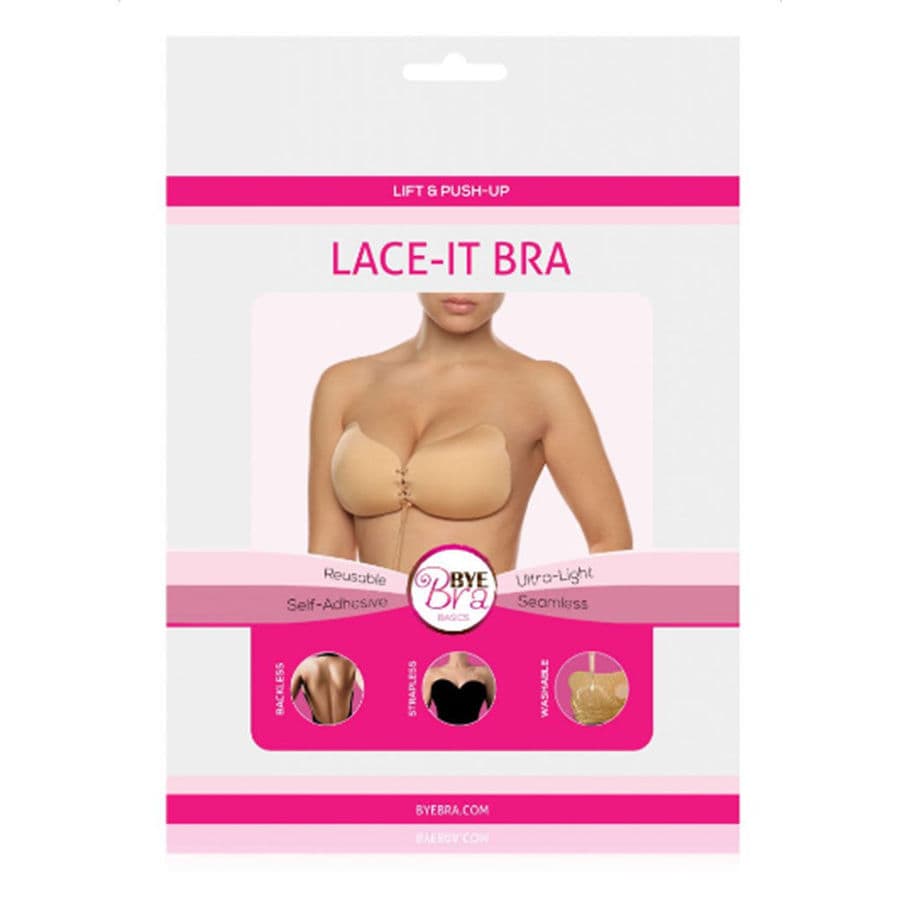 BYE-BRA - LACE-IT ENHANCEMENT PUSH-UP BEIGE CUP C 2