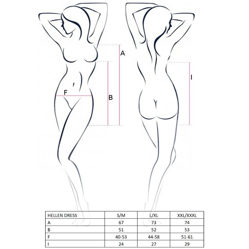 PASSION - WOMAN HELLEN VESTIDO Y TANGA TALLA 3