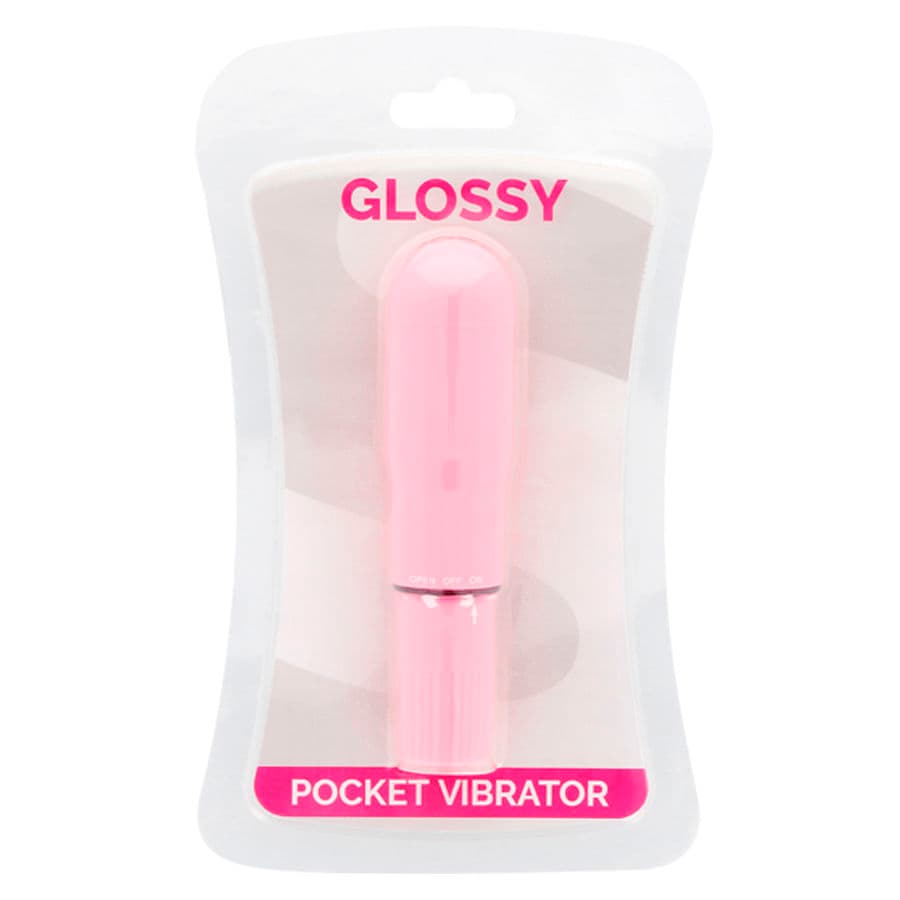 GLOSSY - POCKET VIBRATOR PINK 3