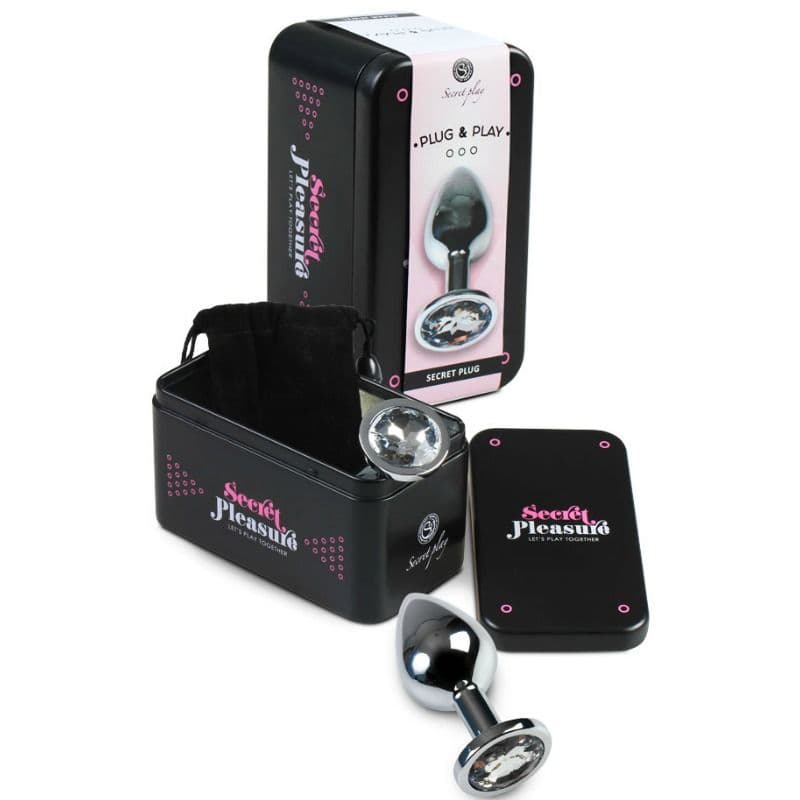 SECRETPLAY - PLUG ANAL TRANSPARENT ALUMINUM 8 CM 2