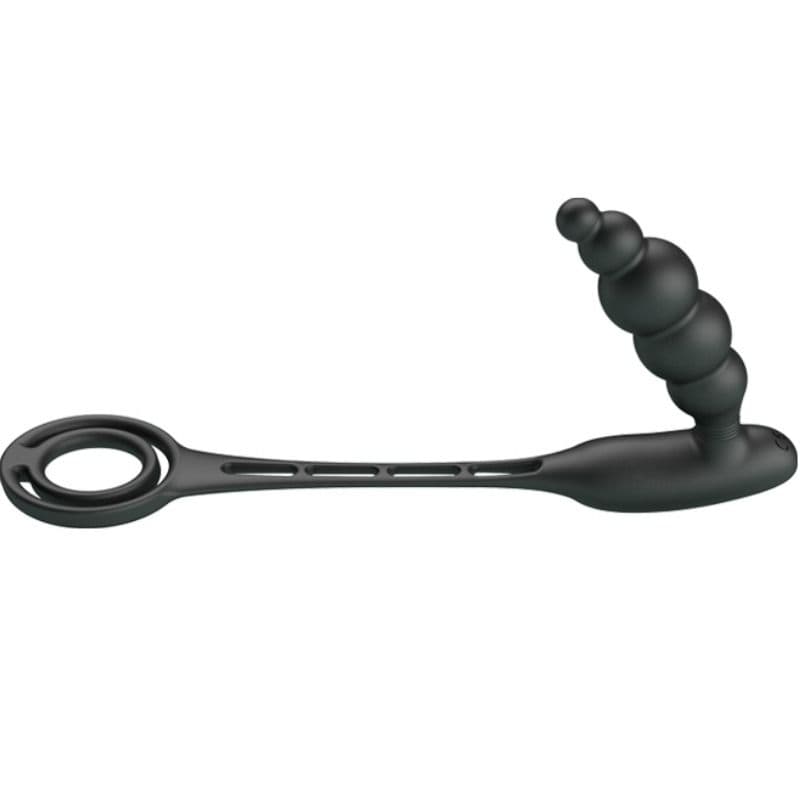 PRETTY LOVE - PENIS RINGS WITH VIBRATOR PLUG 2