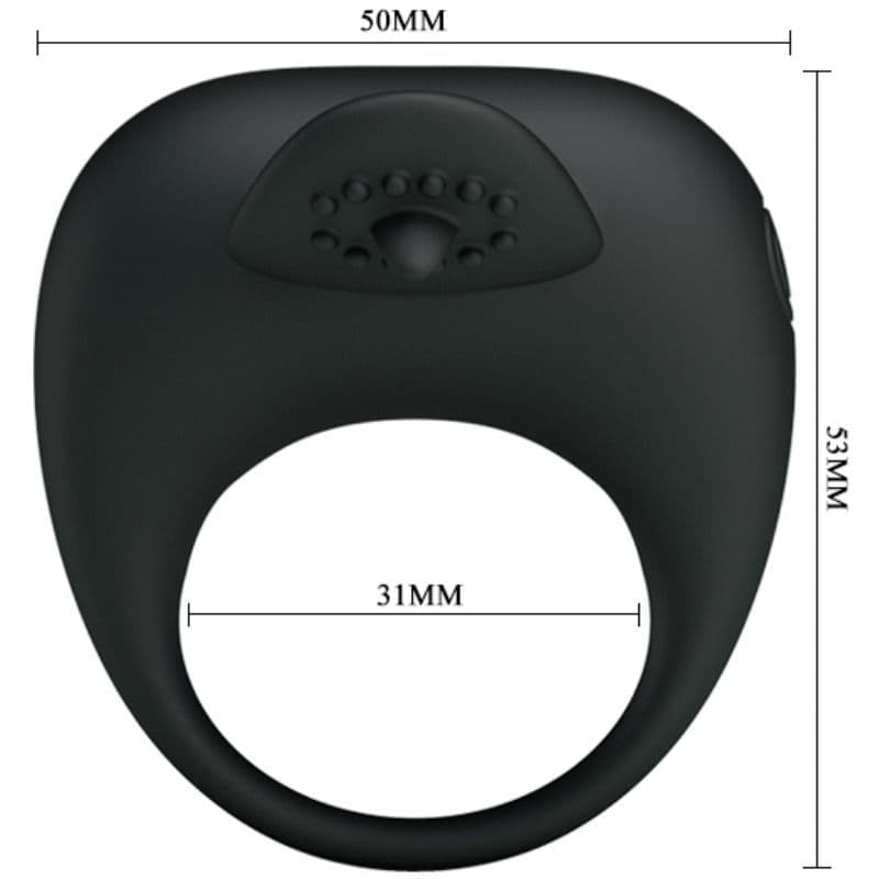 PRETTY LOVE - VIBRATING RING WITH TONGUE 5