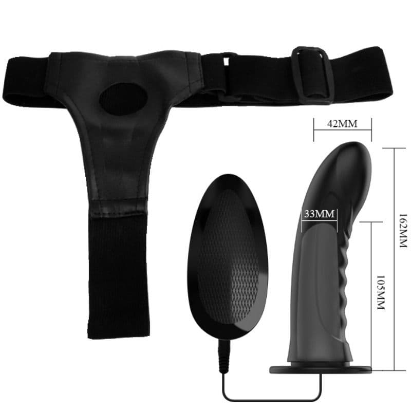 PRETTY LOVE - MARVIN STRAP ON WITH VIBRATION AND HOLLOW DILDO 5