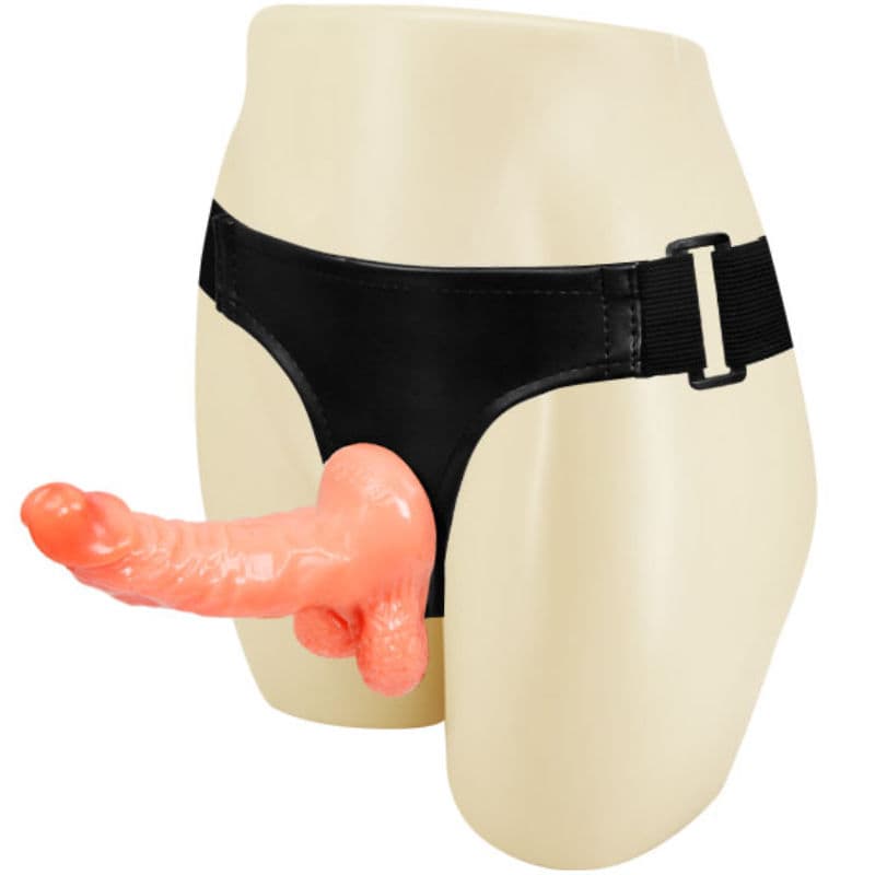 BAILE - HARNESS WITH REALISTIC PENIS AND ULTRA PASSIONATE ADJUSTABLE PANTIES 15.5 CM 2