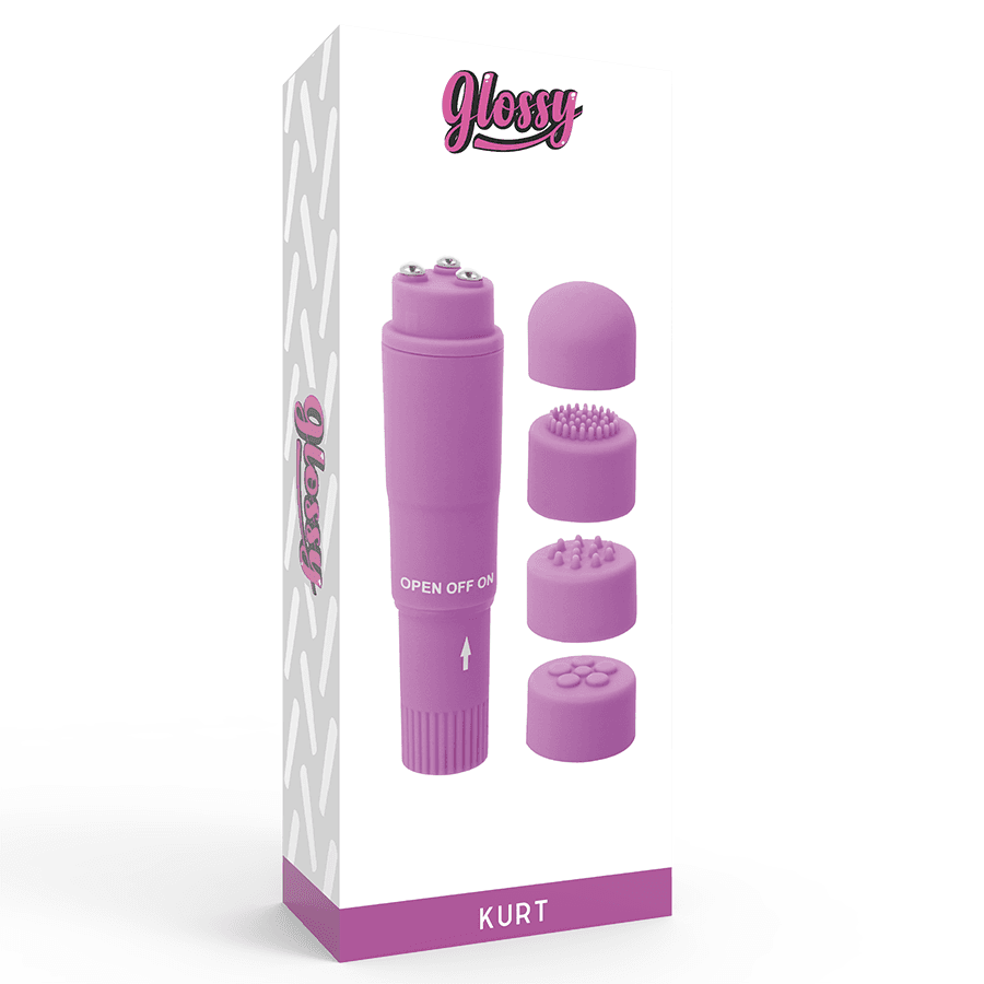 GLOSSY - KURT POCKET MASSAGER PURPLE 4