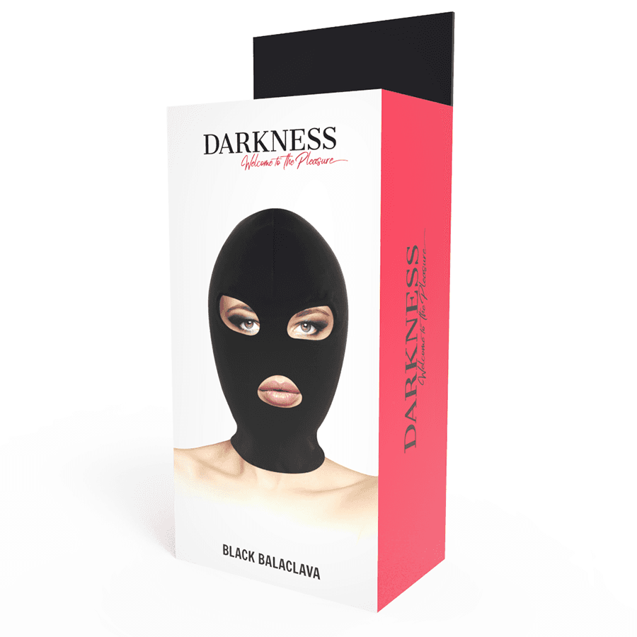 DARKNESS - BDSM SUBMISSION MASK MOUTH AND EYES BLACK 5
