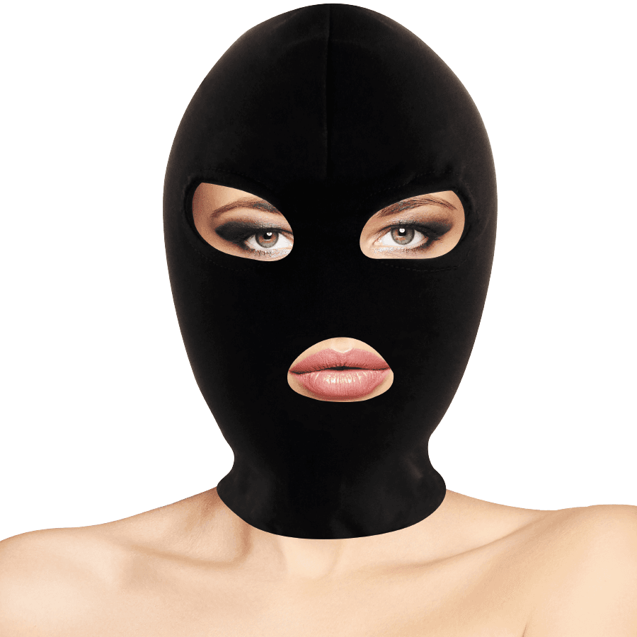DARKNESS - BDSM SUBMISSION MASK MOUTH AND EYES BLACK 2