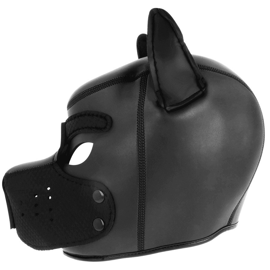 DARKNESS - NEOPRENE DOG MASK WITH REMOVABLE MUZZLE M 2