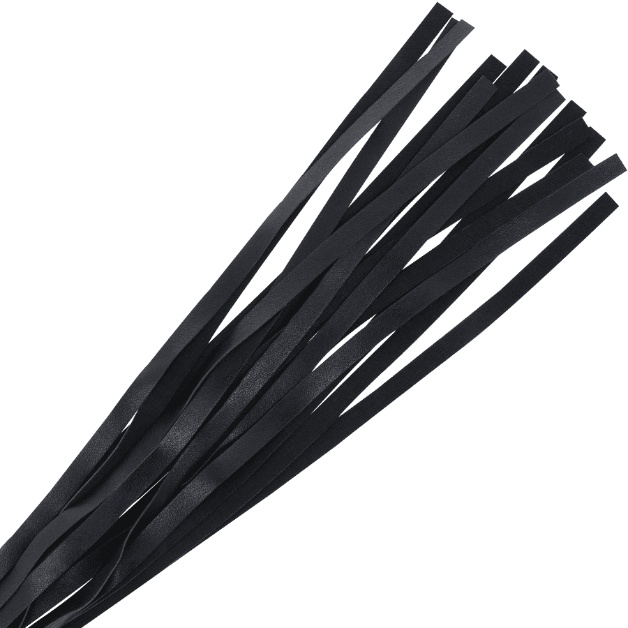 DARKNESS - BLACK BONDAGE WHIP 45 CM 4