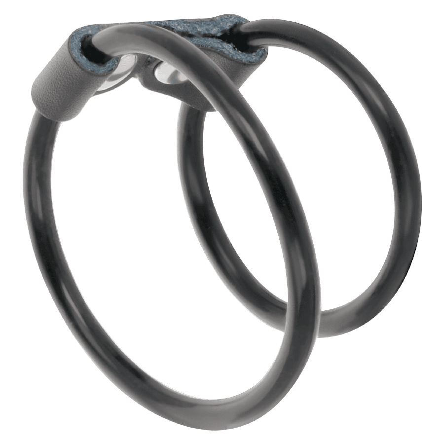 DARKNESS - DOUBLE FLEXIBLE PENIS RING 2