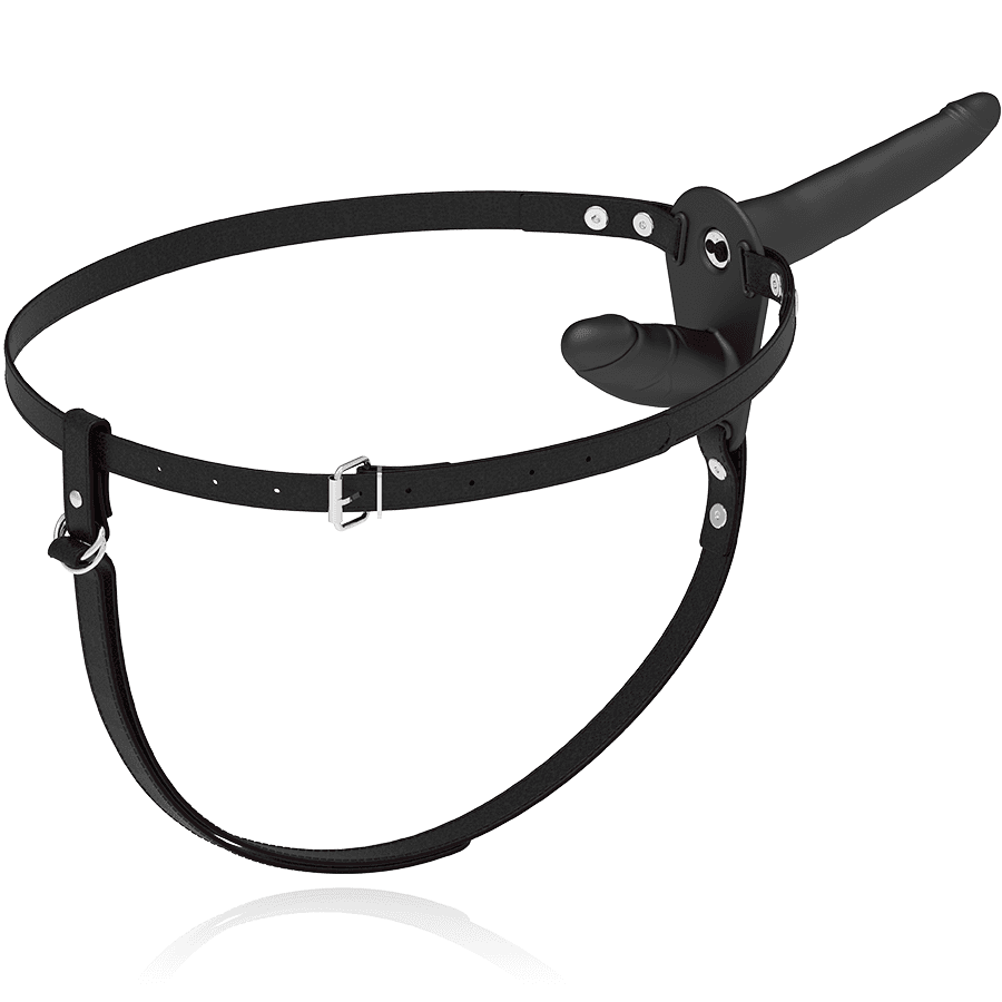 FETISH SUBMISSIVE HARNESS - DOUBLE PENETRATION BLACK VIBRATOR 5