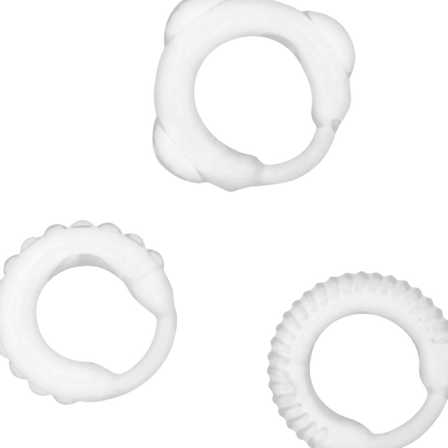 ADDICTED TOYS - C-RING SET CLEAR 3