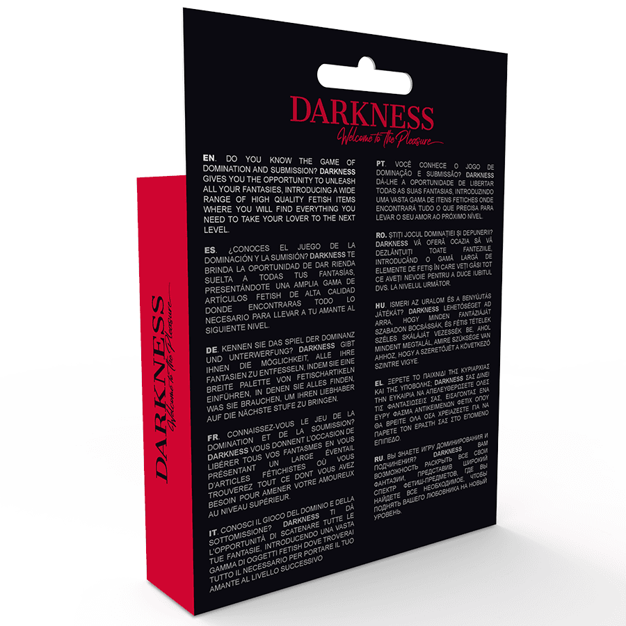 DARKNESS - HARNESS WITH HOLE ONE SIZE 4