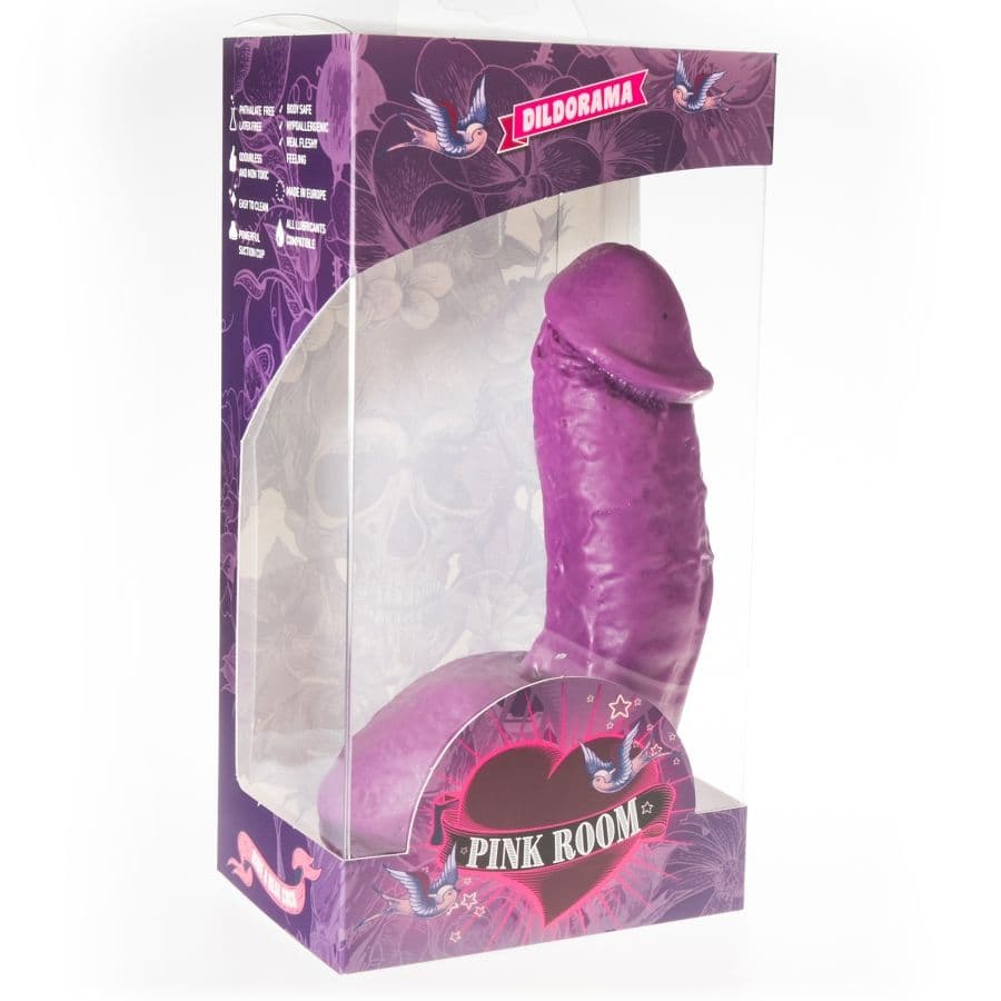 PINK ROOM - ELIAN REALISTIC DILDO PURPLE 17.5 CM 2