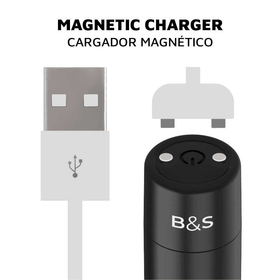 BLACK&SILVER - KERNEX 2 BLACK VIBRATING MAGNETIC BULLET 4