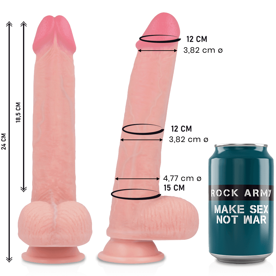ROCKARMY - LIQUID SILICONE PREMIUM KINGCOBRA REALISTIC 24 CM -O- 4.77 CM 2