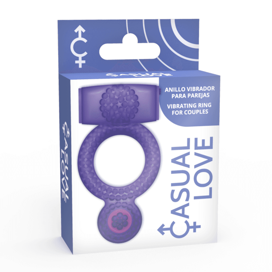 CASUAL LOVE - RING VIBRATING DOUBLE PLEASURE PURPLE 4