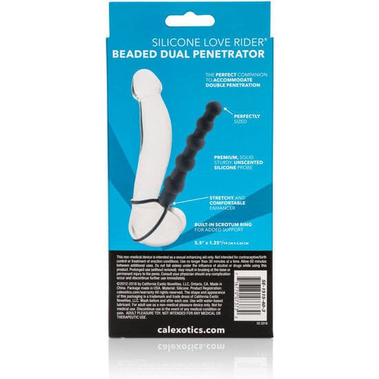 CALEXOTICS - BEADED DUAL PENETRATOR BLACK 4