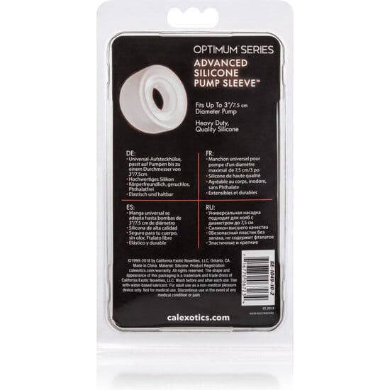 CALEXOTICS - ADV SILICONE PUMP SLEEVE TRANSPARENT 4