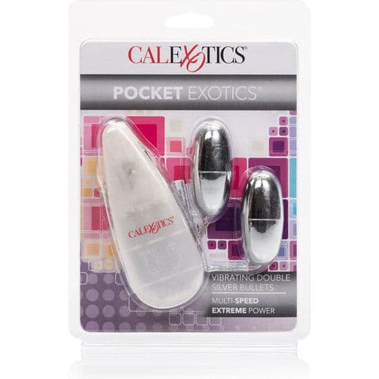 CALEXOTICS - VIBRATING BULLETS SILVER DUO 3