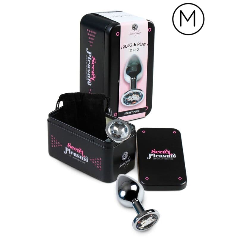 SECRETPLAY - PLUG ANAL TRANSPARENT ALUMINUM 7CM 2