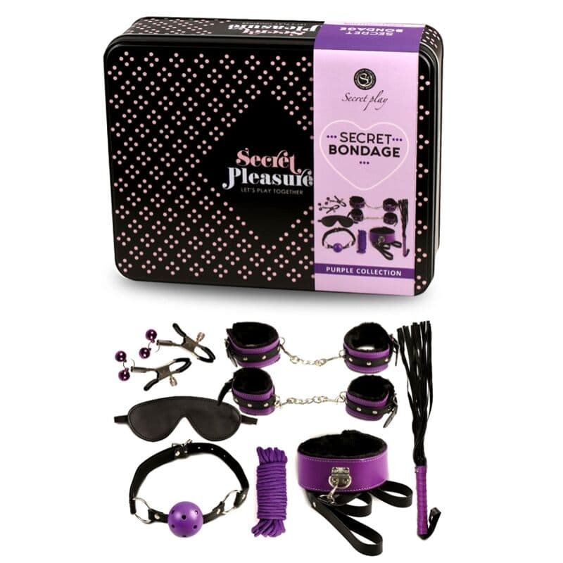 SECRETPLAY - BDSM SET 8PCS PURBLE /BLACK 2
