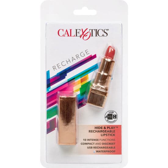CALEXOTICS - BALA RECHARGEABLE LIPSTICK HIDE & PLAY RED 2