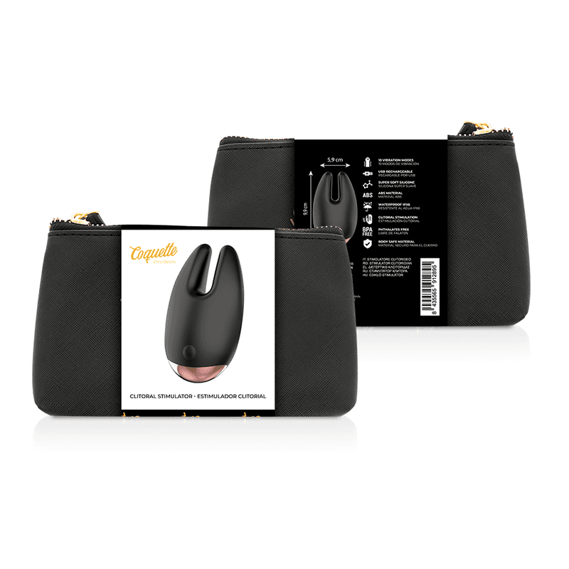 COQUETTE CHIC DESIRE - CLITORIAL STIMULATOR BLACK / GOLD 2